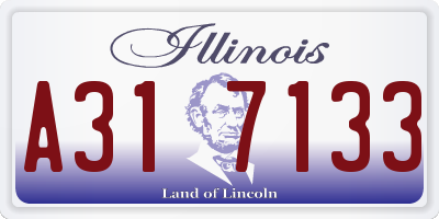 IL license plate A317133