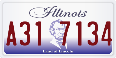 IL license plate A317134