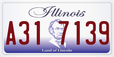 IL license plate A317139