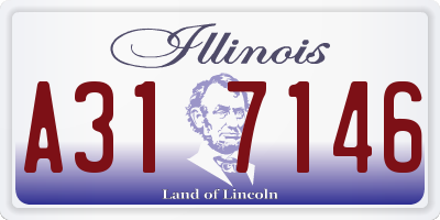 IL license plate A317146