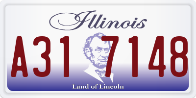 IL license plate A317148