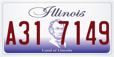 IL license plate A317149