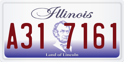 IL license plate A317161