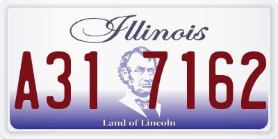 IL license plate A317162