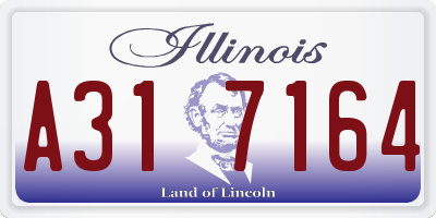 IL license plate A317164