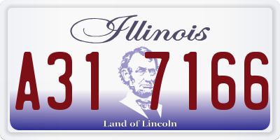 IL license plate A317166