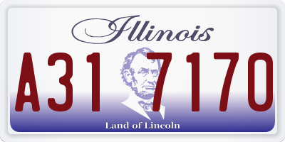IL license plate A317170