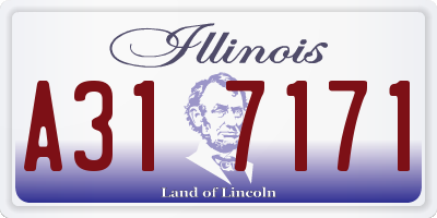 IL license plate A317171