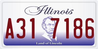 IL license plate A317186