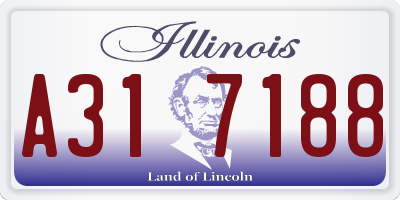 IL license plate A317188