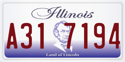 IL license plate A317194