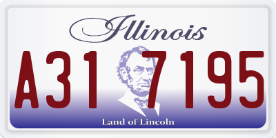 IL license plate A317195