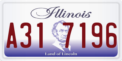 IL license plate A317196