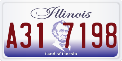 IL license plate A317198
