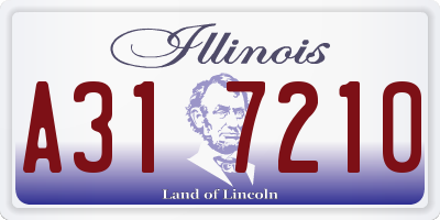IL license plate A317210