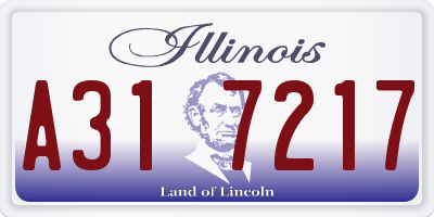 IL license plate A317217