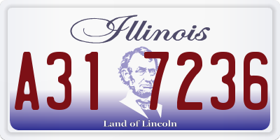 IL license plate A317236