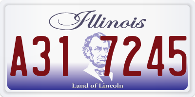IL license plate A317245