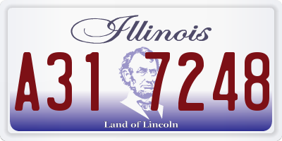 IL license plate A317248
