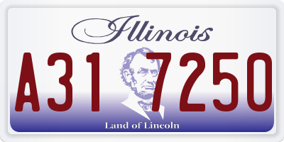 IL license plate A317250