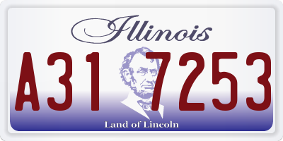 IL license plate A317253