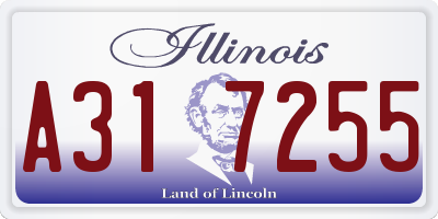 IL license plate A317255