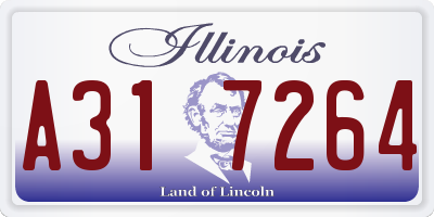 IL license plate A317264