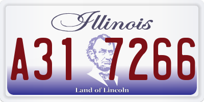 IL license plate A317266