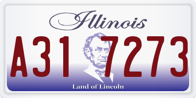 IL license plate A317273
