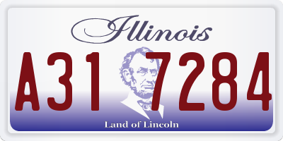 IL license plate A317284