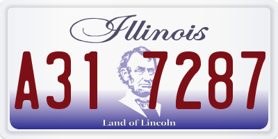 IL license plate A317287