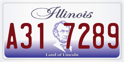 IL license plate A317289