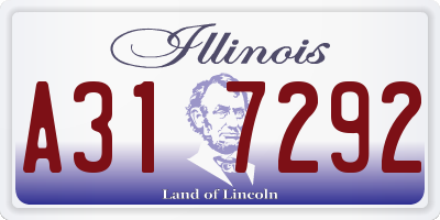 IL license plate A317292