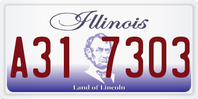 IL license plate A317303