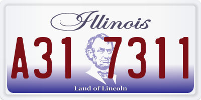 IL license plate A317311