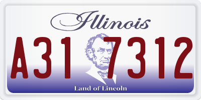 IL license plate A317312