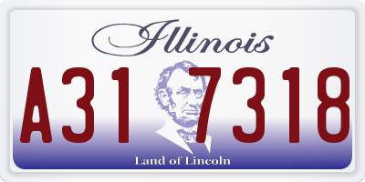IL license plate A317318