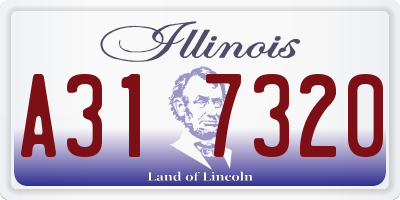 IL license plate A317320