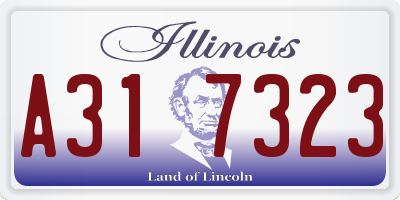 IL license plate A317323