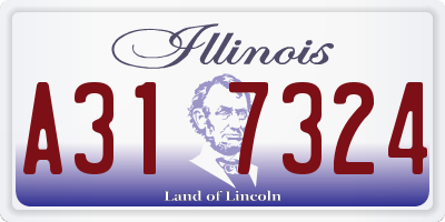IL license plate A317324