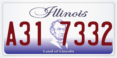 IL license plate A317332