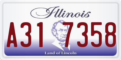 IL license plate A317358