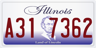 IL license plate A317362