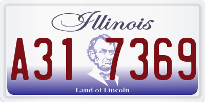 IL license plate A317369