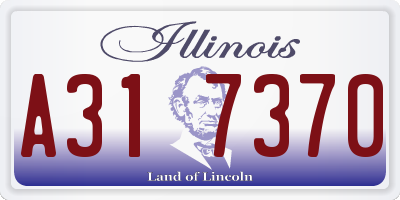 IL license plate A317370