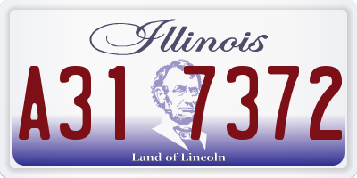 IL license plate A317372