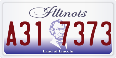 IL license plate A317373