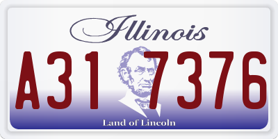 IL license plate A317376