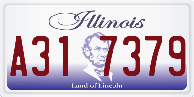 IL license plate A317379