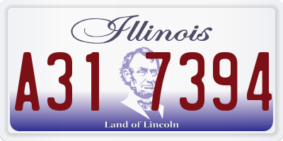 IL license plate A317394
